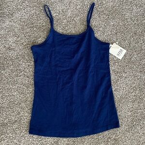 NWT Simple Dark Blue Tank Top